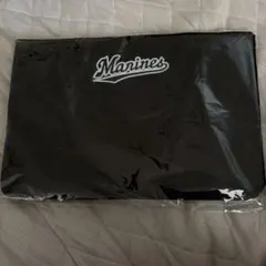 千葉ロッテマーリンズ　Marines ジュート風クールバッグ 黒