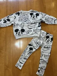 ZARA　ディズニートレーナー ＆パンツ　セットアップ116cm
