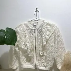 ZARA アイボリー レースジャケット サイズ7 120、125センチ相当のサムネイル