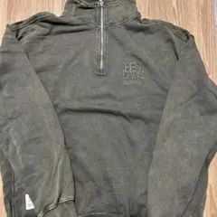 BEN DAVIS ダークグリーン ハーフジップトレーナー