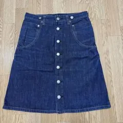 新品 zucca デニム タイトスカート ひざ丈 インディゴ Mサイズのサムネイル