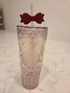 STARBUCKS　ホリデー2025　コールドカップタンブラーリボン　710ml