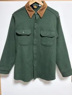 wool rich ダークグリーンシャツ