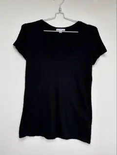 JAMES PERSE ブラック Uネック 半袖Tシャツのサムネイル