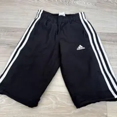 adidas キッズ ジャージパンツ 黒 3本ライン
