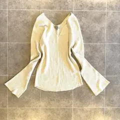 【美品】UNIQLO マメクロゴウチ 3Dニット アイボリー S 長袖