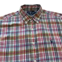 Ralph Lauren マドラスチェック ボタンダウンシャツ BLAIRE