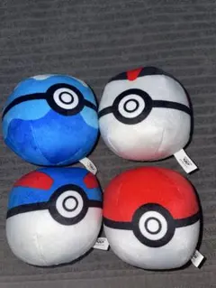 ポケモン　ぬいぐるみ　モンスターボールコレクションvol.6　4種セット