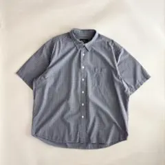 希少 90s ビンテージ エディーバウアー 半袖チェックシャツ 短丈2XLのサムネイル