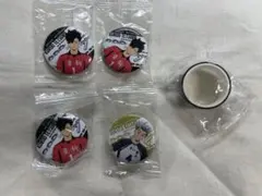 ハイキュー!! くら寿司 缶バッジ、マスキングテープ5点セット