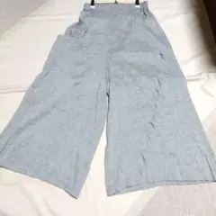 未使用 センソユニコ 慈雨 チェック ワイドパンツ 遠州 サイズ40