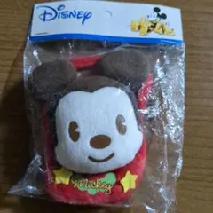 ディズニー ミッキーマウス フェルトポーチ 赤 星付き 袋入り