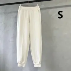 美品 ユニクロ ドライスウェットジョガーパンツ オフホワイト S