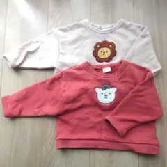 アカチャンホンポ SIMPLE FREE トレーナー 80cm 2枚セット
