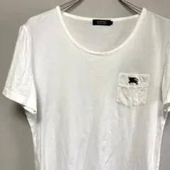 ホワイトBURBERRY バーバリー ブラックレーベル Tシャツ 2 Mポケット