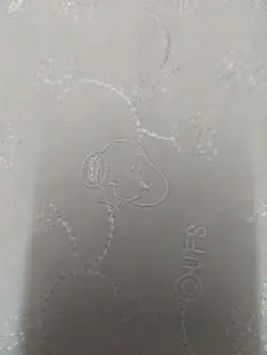 レア　キャラクター生地　白地　スヌーピーSNOOPY　刺繍生地