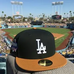 海外別注☆NEWERA 59FIFTY CAPカスタム L.A.Dodgers