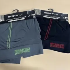 BODYWILD ボクサーパンツ LL 2枚組 セミロング丈