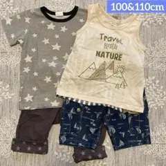 【100&110cm】 夏服　男の子　4枚セット
