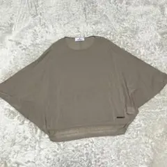 MORABITO モラビト サマーニット ドルマンスリーブトップス ロゴ金具