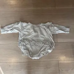 monbebe リネンフリルロンパース　M 80㎝