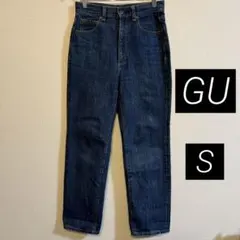 gu ハイウエストストレートジーンズ 221-321032