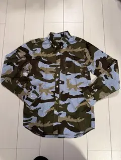 HBNS カモフラ ストライプシャツ 迷彩 ボタンダウン 長袖 BEAMS購入