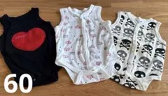 【美品】ロンパース/60/男の子/ まとめ売り/肌着/ボディスーツ/ノンスリーブ