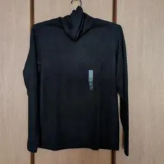 ヒートテック フリース タートルネックT ブラック L