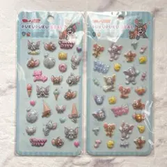 トムとジェリー ぷくぷくシール 2点セット 平成 トム ジェリー タフィー
