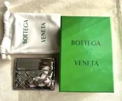 値下げ⭐︎ボッテガヴェネタ イントレチャート カードケース シルバー