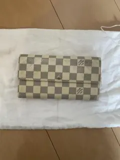 LOUIS VUITTON ダミエアズール ポルトフォイユサラ レディース長財布