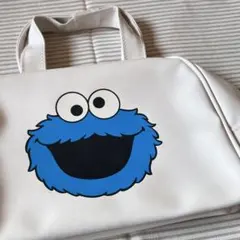 [新品未使用] セサミストリート　クッキーモンスター ボストンバッグ エナメル