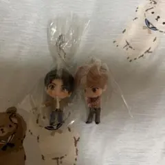 BTS テテ&ジョングクキャラクター フィギュア 2体セット キーホルダー付き