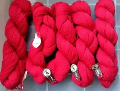 SKI YARN/スキーヤーン/ 赤毛糸/ウール毛糸/中細/ ５０g/トップ染め