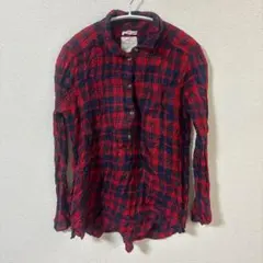 1点もの⭐️AMERICAN EAGLE 【M】チェック柄 シャツ100%レーヨンのサムネイル
