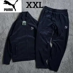 新品 PUMA プーマ ベロア セットアップ ネイビー XXLサイズ
