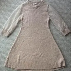 snidel ピンクニットワンピース