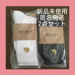 carhartt グラフィックソックス　ホワイト　ブラック　2点セットのサムネイル