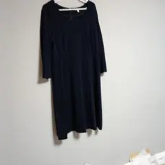 UNIQLO ネイビー カットソーワンピース Lサイズ