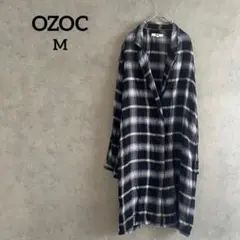 オゾック　ガウン　チェック柄　Mサイズ　ミドル丈のサムネイル