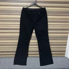 GU 黒 フレアデニム