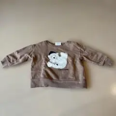 【値下げ】STUDIO BOHEME くまトレーナー 24M 2yサイズ24aw