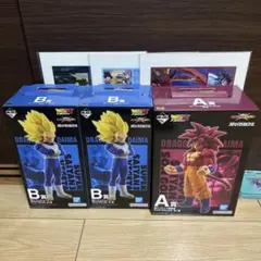 一番くじ　ドラゴンボール　A賞 孫悟空　B賞 ベジータ×2 フィギュア＋おまけ