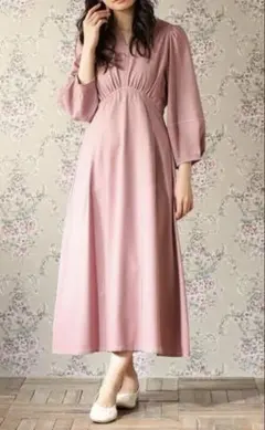 Green Parks ELENCARE DUEボリュームスリーブワンピース