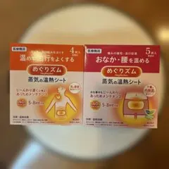 めぐりズム 蒸気の温熱シート 2種セット