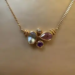 TASAKI K18 ダイヤモンド ペリドット シトリン ピンクトルマリン 