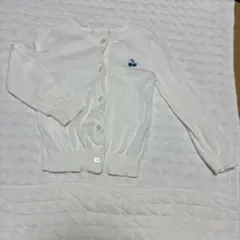 ホワイト カーディガン サイズ90