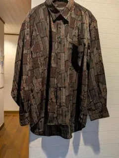 メンズ 柄シャツ L