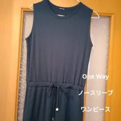 one way ノースリーブ ワンピース